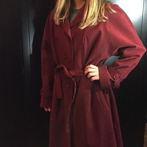 Vtg Count Romi Burgundy Ultra Suede All Weather 16